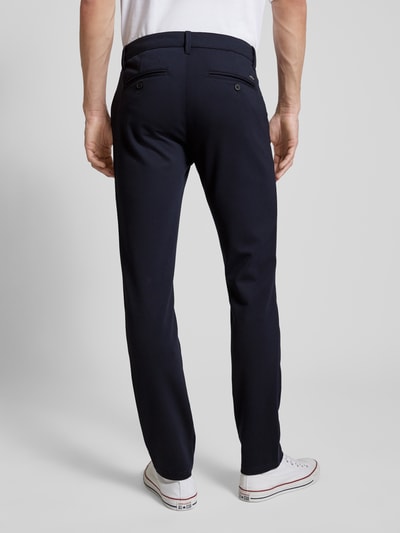 Blend Slim fit broek met elastische band, model 'Langford' Marineblauw - 5