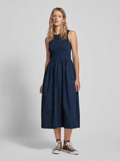 Marc O'Polo Denim Maxi-jurk met laagjeslook Marineblauw - 4