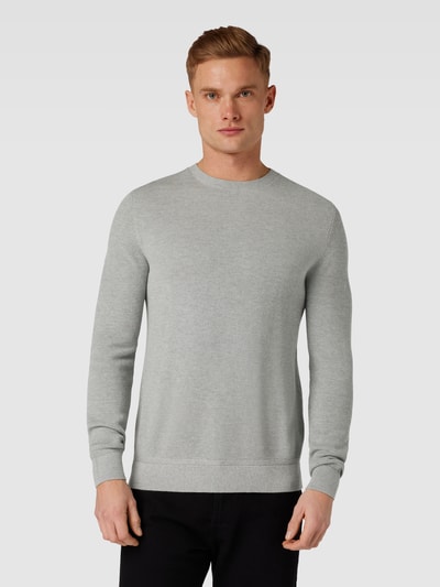 s.Oliver RED LABEL Gebreide pullover met structuurmotief Lichtgrijs - 4