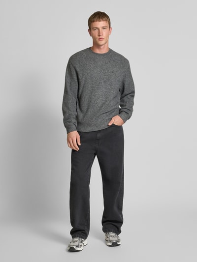 Carhartt Work In Progress Strickpullover mit gerippten Abschlüssen Anthrazit 1