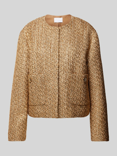 Jake*s Collection Regular fit blazer in bouclé-look Goud gemêleerd - 2