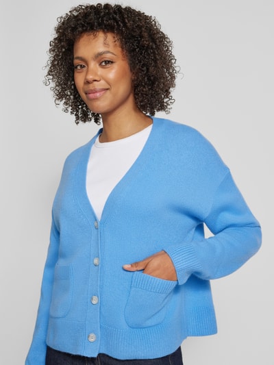 Stefanel Cardigan mit aufgesetzten Taschen Blau 3