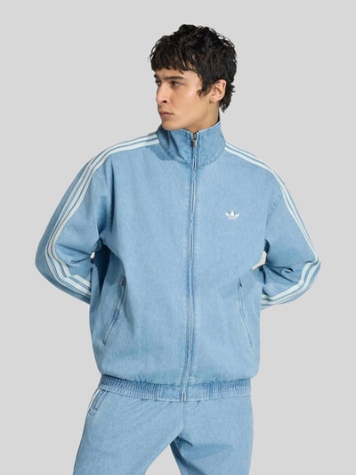 adidas Originals Loose Fit Trainingsjacke aus Baumwoll-Mix Modell 'FIREBIRD' Jeansblau 3
