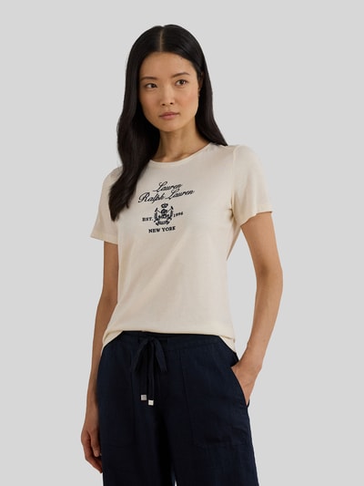 Lauren Ralph Lauren Relaxed Fit T-Shirt aus Baumwoll-Mix Sand 4