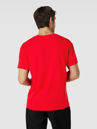 HUGO CLASSIFICATION Oversized T-Shirt mit Label-Print Modell 'Linked' Rot 5