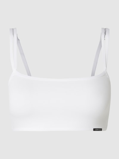 Skiny Bustier aus Jersey mit verstellbaren Trägern Weiss 2