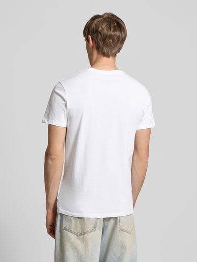 Levi's® T-shirt met labelprint in een set van 2 stuks Wit - 5