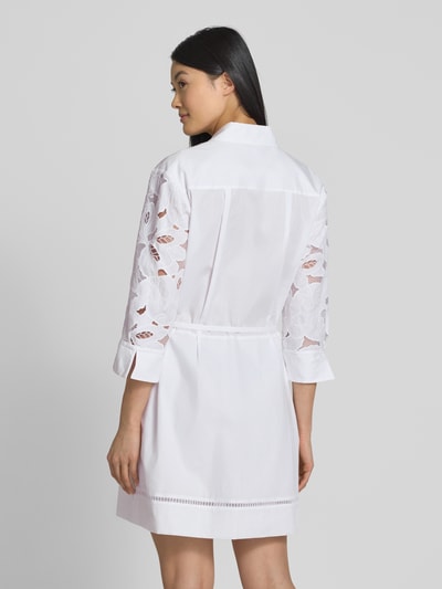 BOSS Minikleid mit Spitzenbesatz Modell 'Derodi' Weiss 5