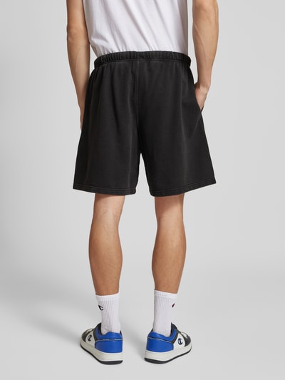 CHAMPION Regular Fit Bermudas mit Label-Stitching BLACK 5