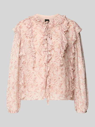 BOSS Orange regular fit blouse met lange mouwen van chiffon model 'C_BORMA' Roze - 2