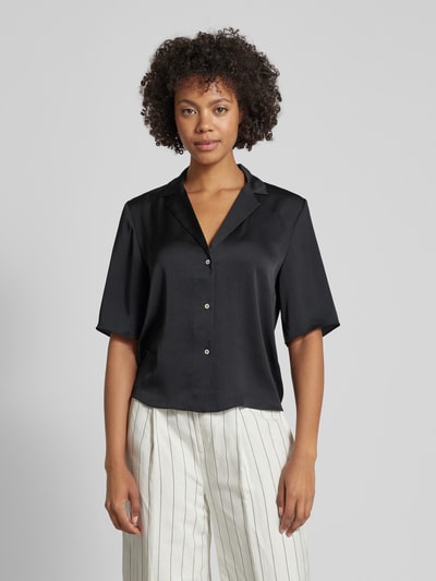 Mango Bluse mit durchgehender Knopfleiste Modell 'SASSA' Black 4