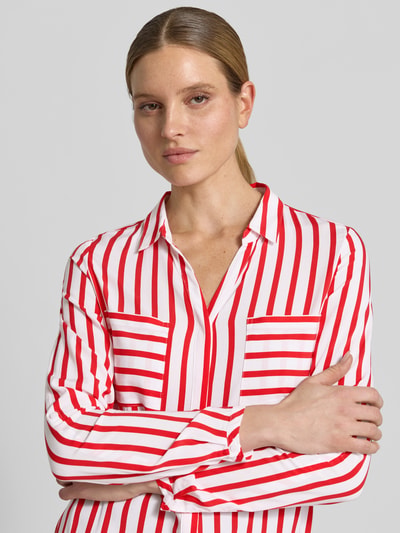 Christian Berg Woman Bluse aus Viskose mit Brusttaschen Rot 3