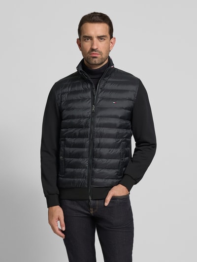 Tommy Hilfiger Kurtka pikowana o kroju regular fit z mieszanki bawełny Czarny 4