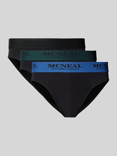 MCNEAL Slip mit Label-Bund im 3er-Pack Black 1