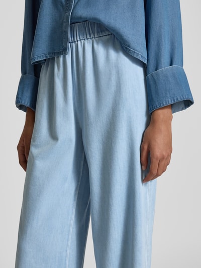 PIECES Wide Leg Jeans mit ausgestelltem Bein Modell 'SMIDI' Hellblau 3