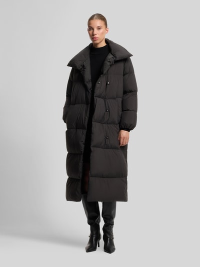 HUGO Regular Fit Daunenmantel mit hohem Stehkragen Modell 'Franca-1' Black 4