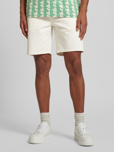 Lacoste Regular Fit Jeansbermudas im 5-Pocket-Design Offwhite 4