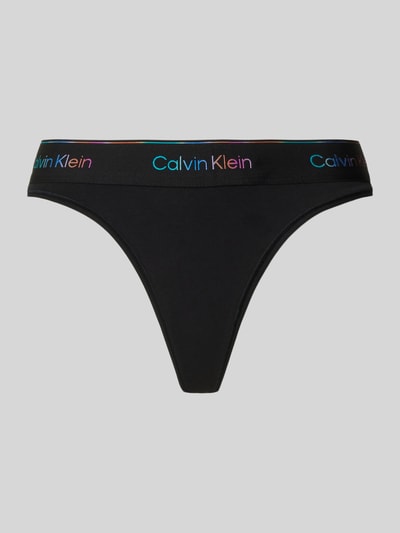 Calvin Klein Underwear String mit elastischem Logo-Bund Black 1