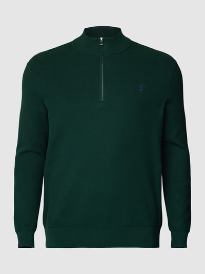 Polo Ralph Lauren Big & Tall PLUS SIZE Strickpullover mit Label-Stitching Dunkelgruen 2