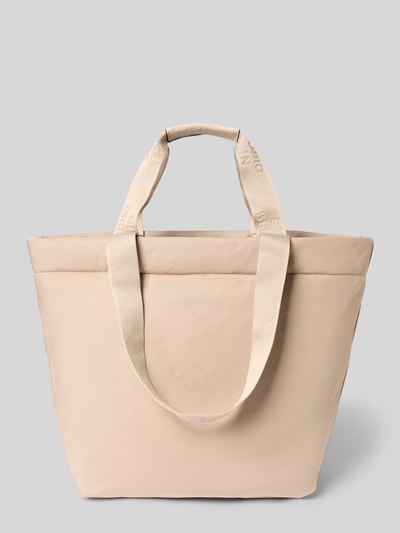 STUDIO BERLIN Shopper met logopatch, model 'Prenzlau' Zand - 4