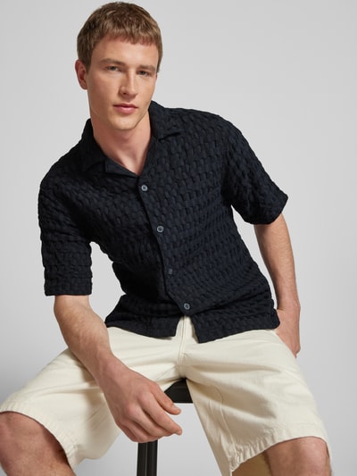 ONLY & SONS Freizeithemd mit Knopfleiste Modell 'BRADDOCK' Black 3