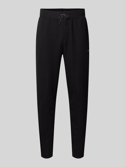 Produktfoto, Regular Fit Sweatpants mit Lyocell-Anteil von PUMA PERFORMANCE in Schwarz, Elastischer-Material-Mix, Logo-Detail, Tunnelzug-Bund