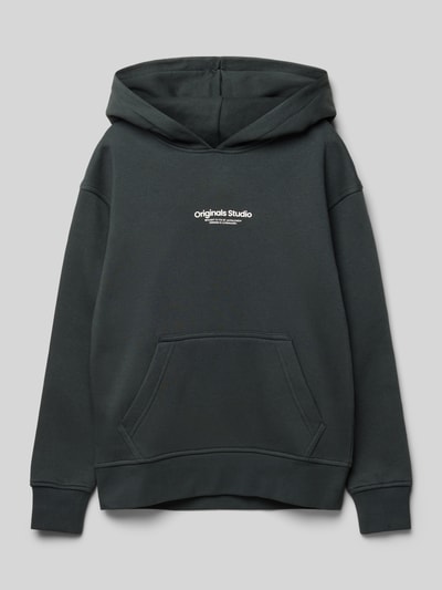 Jack & Jones Loose Fit Hoodie mit Känguru-Tasche Dunkelgruen 1