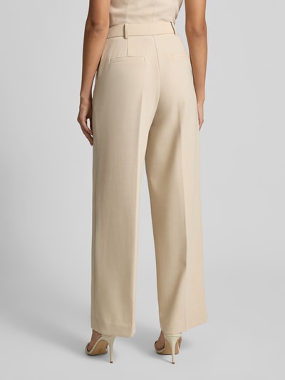 Forever New Wide fit stoffen broek met steekzakken, model 'Lulu' Zand - 5