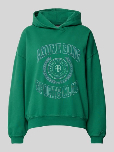 Anine Bing Sweatshirt met capuchon model 'HARVEY' Lichtgroen - 1