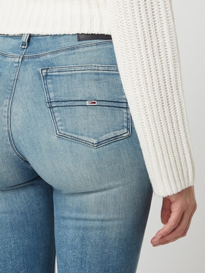 Tommy Jeans Skinny Fit Jeans mit Stretch-Anteil Modell 'Nora' Jeansblau 3