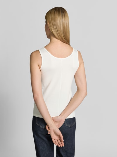Tom Tailor Top tank o kroju regular fit z mieszanki bawełny Biały 5