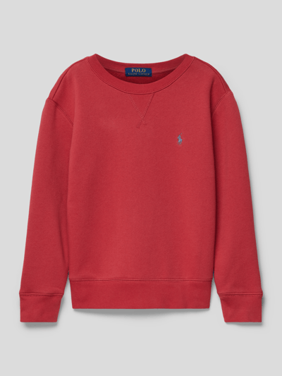 Polo Ralph Lauren Teens Sweatshirt met labelstitching Rood - 1