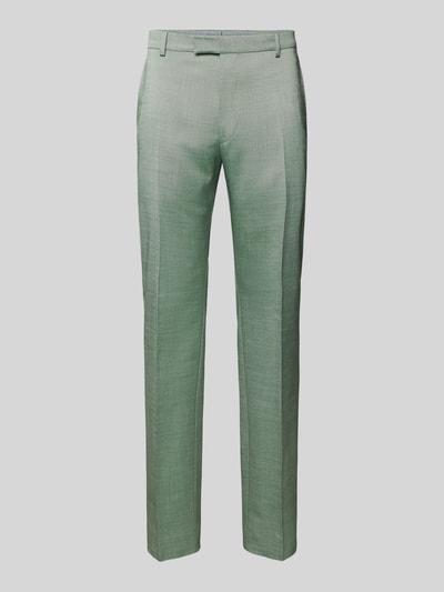 JOOP! Collection Slim fit pantalon met persplooien, model 'Blayr' Lindegroen - 2
