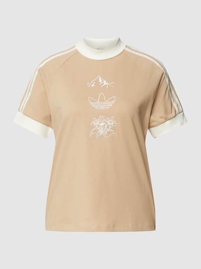 adidas Originals T-Shirt mit Brand-Stitching Beige 2