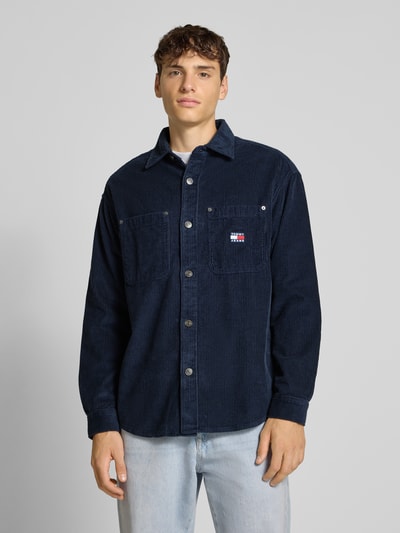 Tommy Jeans Relaxed fit ribcordoverhemd van puur katoen Marineblauw - 4