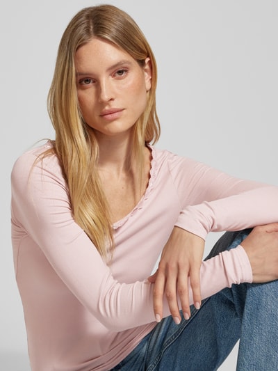 QS Longsleeve met ronde hals Roze - 3