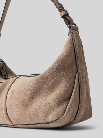 LIEBESKIND BERLIN Hobo Bag aus Leder Modell 'PARIS II' Hellgrau 2