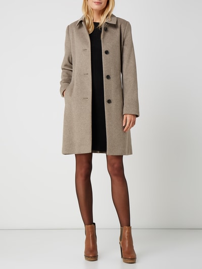 Esprit Collection Korte jas met tailleriem  Taupe - 1