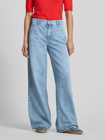 Cambio Wide leg jeans met steekzakken, model 'ALEK' Bleu - 4