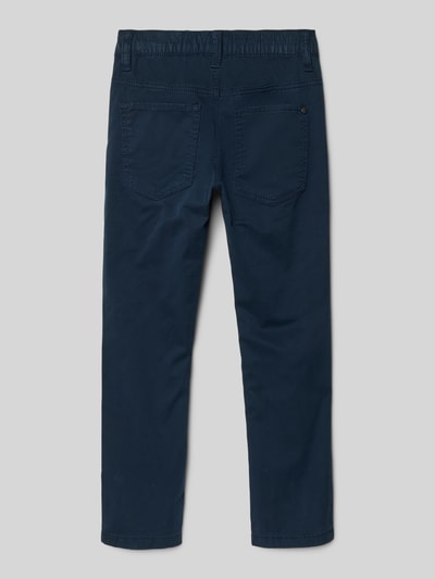 s.Oliver RED LABEL Chinosy o kroju regular fit z mieszanki bawełny model ‘JOGGSTYLE PELLE’ Granatowy 3