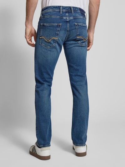 Replay Straight Fit Jeans im 5-Pocket-Design Modell 'GROVER' Jeansblau 5