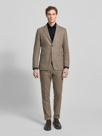 OLYMP No. Six Koszula biznesowa o kroju super slim fit z popeliny Czarny 1