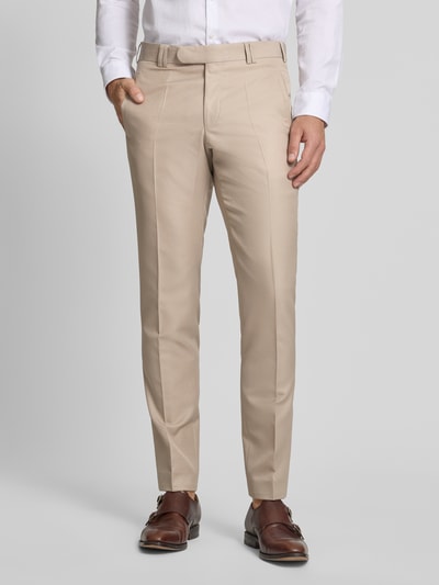 WILVORST Anzughose mit Bügelfalte und Eingrifftaschen Beige 4