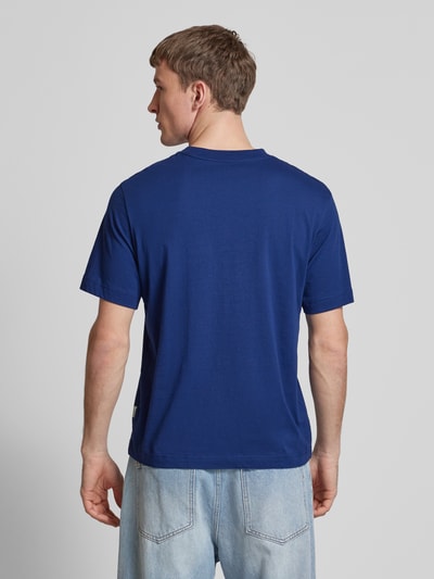 Jack & Jones T-Shirt mit Label-Print Modell 'BOSTON' Dunkelblau 5