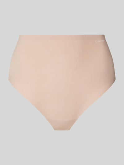 Calvin Klein Underwear String mit Label-Print Beige 1