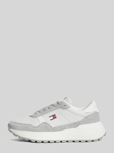 Tommy Jeans Sneaker aus echtem Leder Hellgrau 2