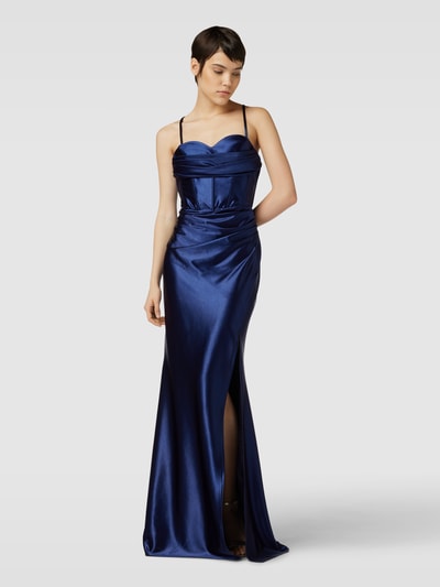 TROYDEN COLLECTION Abendkleid mit Herz-Ausschnitt Dunkelblau 4