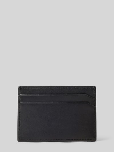 HUGO Pasjeshouder van echt runderleer Zwart - 2