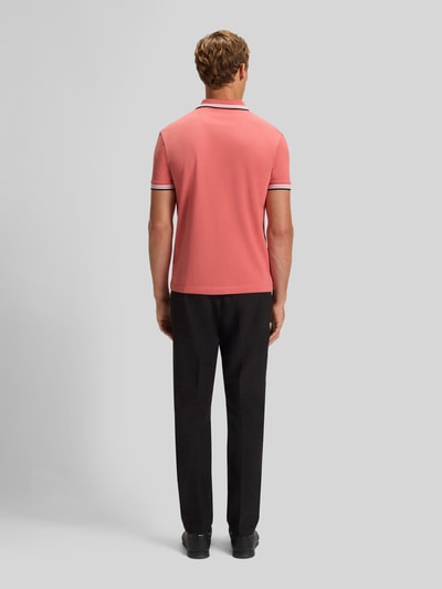 BOSS Green krój regular fit kołnierzyk polo z czystej bawełny model 'PADDY' Mocnoróżowy 5