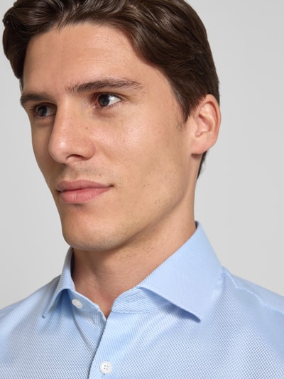 OLYMP No. Six Super slim fit zakelijk overhemd met kentkraag, model 'Royal' Bleu - 3